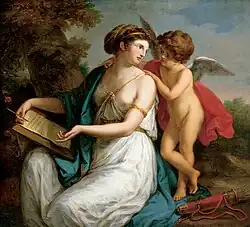 Sappho Inspired by Love, Angelica Kauffmann, 1775, John and Mable Ringling Museum of Art