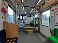 Sapporo, Serie 1100: Fahrgastraum hinter besetztem Führerstand