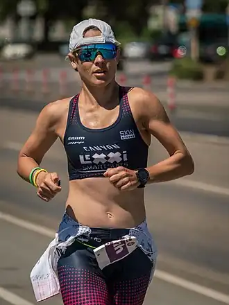 Sarah Crowley im Ironman Germany in Frankfurt am Main, 2018