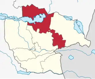 Lage im Oblys Schetissu