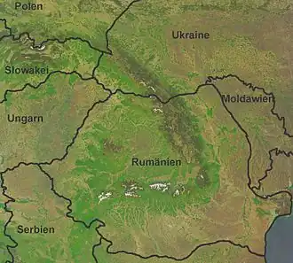 Topographie der Karpaten