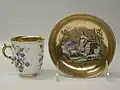 Tasse und Untertasse, Kajetan Purtscher, ca. 1760–65, Metropolitan Museum, New York