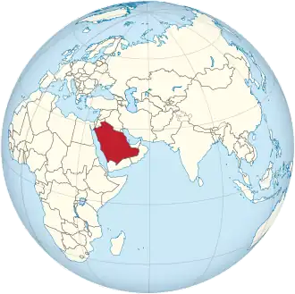 Lage Saudi-Arabiens
