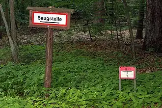 Saugstelle zur Löschwasserentnahme im Tegeler Forst, Berlin