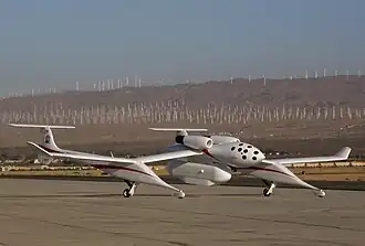 White Knight mit angebrachtem Radar