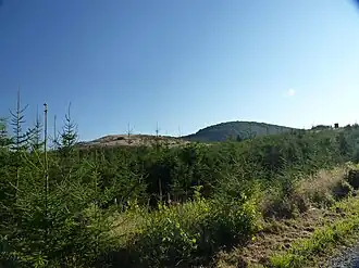 Blick zum Schüffel (links) und zur Alten Burg (rechts)