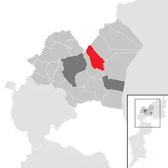 Lage der Gemeinde Schützen am Gebirge im Bezirk Eisenstadt-Umgebung (anklickbare Karte)