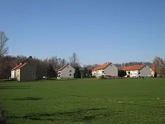 Blick auf die Schachtsiedlung