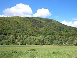 Der Schanzenkopf in der Nähe der Hessenkurve von Südwesten