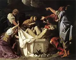 Kreuzabnahme Christi (Deposizione di Cristo nel sepolcro) von Bartolomeo Schedoni ca. 1613.