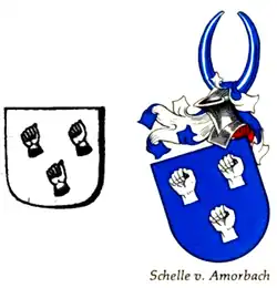 Wappendarstellungen der Schelle von Amorbach