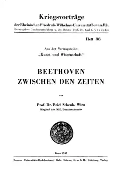 Broschüre des NSD-Dozentenbund-Mitglied Erich Schenk