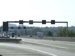 Verkehrsbeeinflussungsanlage an der AS Mombach