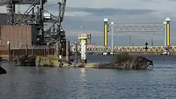 Schiffswrack „Mountbatten“ in Moorburg