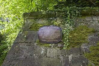 Informationstafel zur Schanze und zu Wrangel (bitte vergrößern)