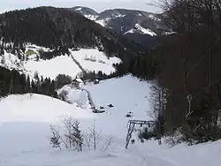 Steinberglift von der Bergstation