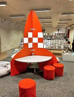 Rakete von Tim und Struppi im Kinderbereich