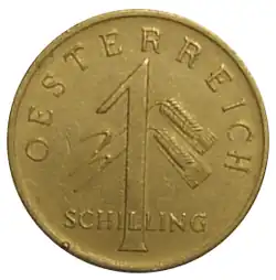 1 Schilling 1934 Vorderseite
