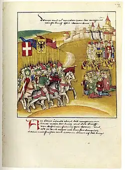 König Sigismund besucht Bern 1414 (Diebold Schilling d.&nbsp;Ä.)