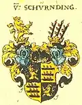 Gemehrtes Wappen der Familie von Schirnding