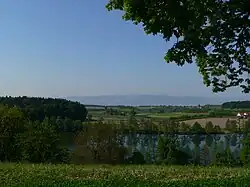 Der Schleinsee mit dem Säntis im Hintergrund