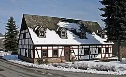 Bad Schlema: im 18. Jahrhundert erbautes Huthaus des unteren Reviers des Marx-Semler-Stolln