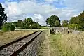 Ende der Bahn­stre­cke im Septem­ber 2014 in Wrist