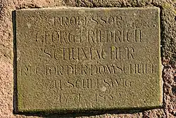 Schleswig Dreifaltigkeitskirche Gedenktafel