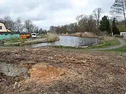 Blick von innen gegen Oberwasser, hinten das Kanalkreuz