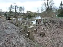 Blick durch das Unterhaupt zur Havel