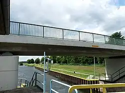 Schleusenbrücke Schönwalde talwärts gesehen