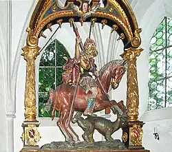 Der heilige Georg im Hochaltar