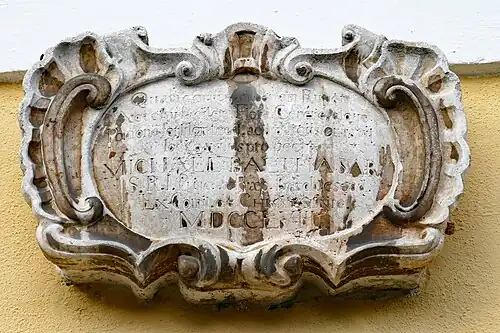 Gedenktafel an Fürstpropst Christalnigg