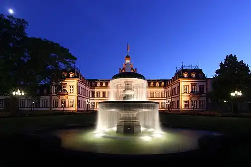 Schloss Philippsruhe in Abendstimmung