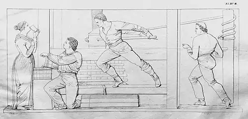 27. In der Kelter, mit Most versuchender Frau (H&nbsp;XV).[17]