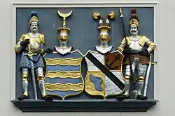 Allianzwappen von Thun/von Senden am Schloss Schlemmin