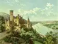 Schloss Stolzenfels um 1860, Sammlung Alexander Duncker