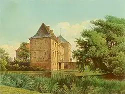 Schloss Strünkede um 1860, Sammlung Alexander Duncker