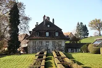 Schloss Uebewil: französischer Garten