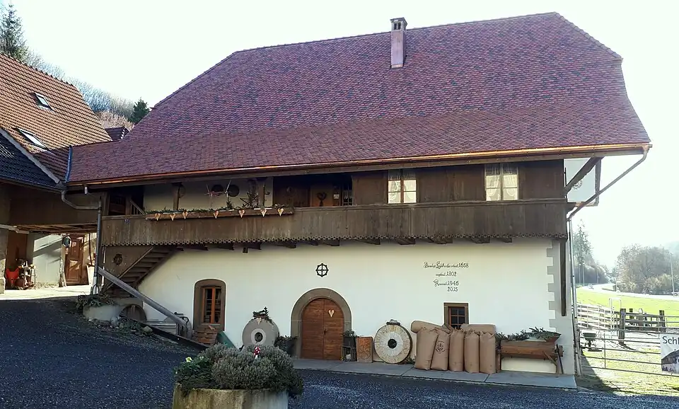 Ehemalige Schlossmühle in Schlossrued, Kanton Aargau