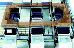 Darstellung der Fixierung mittels verschiedener Blocksauger