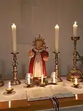 Bornkinnel auf dem Altar der Hospitalkirche St. Trinitatis in Schneeberg
