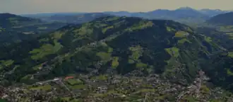 Schneiderkopf von Schwarzach aus gesehen