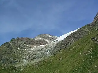 Schönbielhorn von Südosten, vom Anstiegsweg zur Schönbielhütte