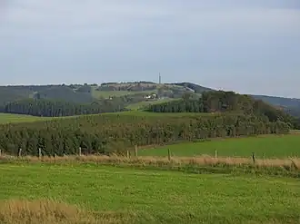 Blick von Saal ostwärts zum Schomberg