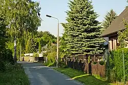 Schrebergasse, Blickrichtung Ost