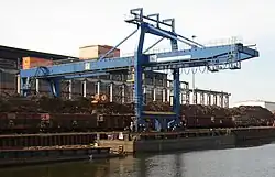 Schubleichter während des Löschens