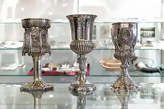 Drei Pokale von 1851, 1827 und 1876