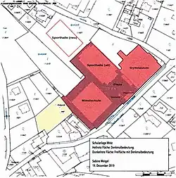 Lageplan zum Denkmalschutz, Dezember 2019