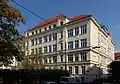 Schule (um 1910) am Dr.-Josef-Resch-Platz.